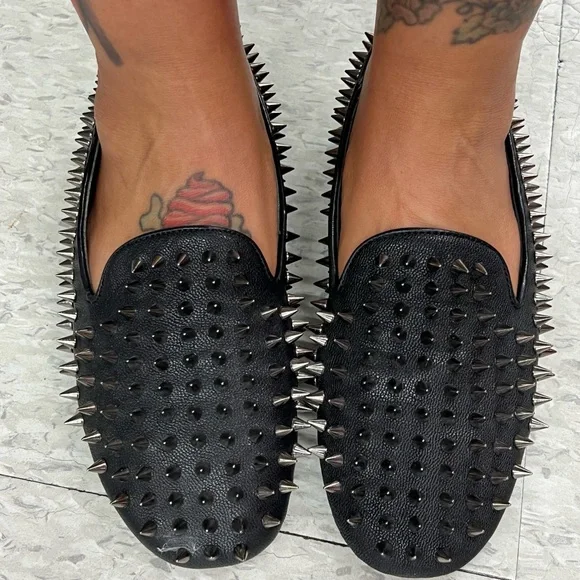 Unif discount spiked loafers